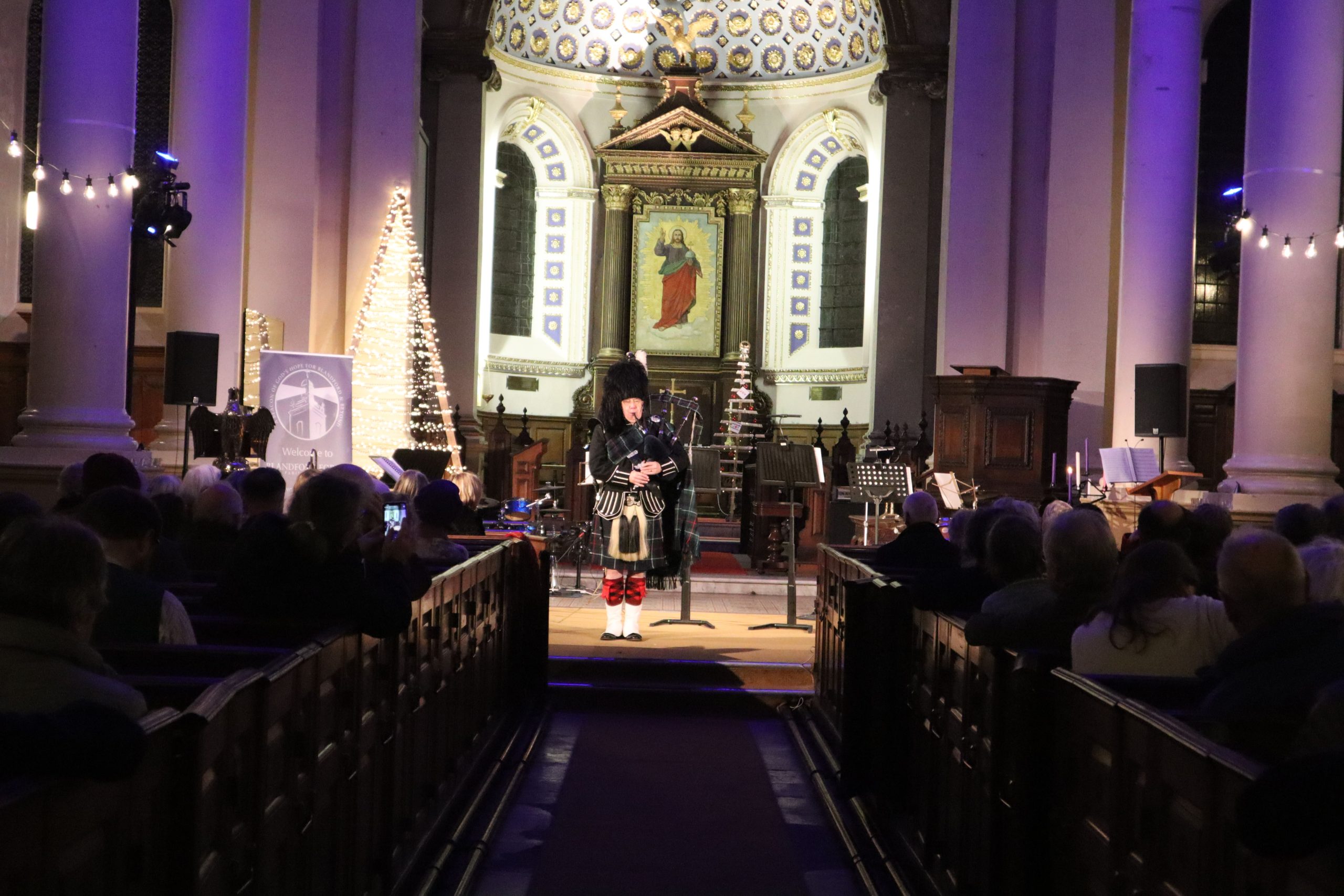 Performance in a church